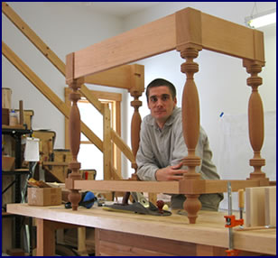 Austin in his shop
