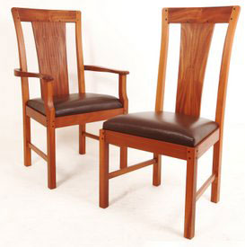 Mahogany Three Quarter Chair